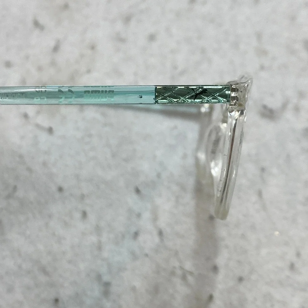 Puma PJ0049OCOS Eyeglasses Kids Clear Teal  Rectangular Frames 49-16-135